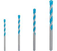 Ensemble de forets BOSCH Expert CYL-9 Multiconstruction Ø 4 mm Ø 5 mm Ø 6 mm Ø 8 mm 4 Pièces Argent G