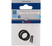 Bosch 4x Kit anneau et goupille de retenue pour douille PRO Impact (2 x 73 mm,)
