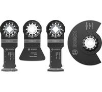 Bosch 4x offret de 4 lames Flooring and FittingC | pour Métaux non ferreux, Colle, 134 x 104 mm Professional Accessoire Outil multifonction