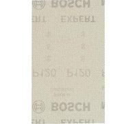 Bosch 50x Abrasif réticulé EXPERT M480 pour ponceuses vibrantes | pour Peinture sur bois, Bois dur, Ø 80x133 mm Grain 120, Professional Accessoire Ponceuse vibrante