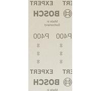 Bosch 50x Abrasif réticulé EXPERT M480 pour ponceuses vibrantes | pour Peinture sur bois, Bois dur, Ø 93x186 mm Grain 400, Professional Accessoire Ponceuse vibrante