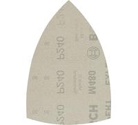 Bosch 50x Abrasifs réticulés EXPERT M480 (pour Peinture sur bois, Bois dur, Ø 100x150 mm, Grain 240, Professional Accessoire Ponceuse Multi)