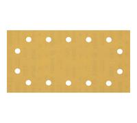 Bosch 50x Feuilles abrasives EXPERT C470 à 14 trous | pour Peinture sur bois, Bois dur, Ø 115x230 mm Grain 320, Professional Accessoire Ponceuse vibrante
