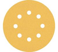 Bosch 50x Feuilles abrasives EXPERT C470 à 8 trous (pour Peinture sur bois, Bois dur, Ø 125 mm, Grain 120, Professional Accessoire Ponceuse excentrique, Ponceuse excentrique)