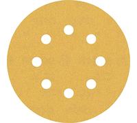 Bosch 50x Feuilles abrasives EXPERT C470 à 8 trous (pour Peinture sur bois, Bois dur, Ø 125 mm, Grain 180, Professional Accessoire Ponceuse excentrique, Ponceuse excentrique)