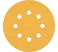 Bosch 50x Feuilles abrasives EXPERT C470 à 8 trous (pour Peinture sur bois, Bois dur, Ø 125 mm, Grain 220, Professional Accessoire Ponceuse excentrique, Ponceuse excentrique)