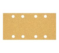 Bosch 50x Feuilles abrasives EXPERT C470 à 8 trous (pour Peinture sur bois, Bois dur, Ø 93x186 mm, Grain 40, Professional Accessoire Ponceuse excentrique)