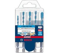 Bosch 5x Coffret de forets EXPERT HEX-9 Multi Construction (pour Béton, Carreaux tendres, mm, Professional Accessoire Perceuse/Visseuse à percussion, Perceuses/visseuses rotatives)