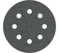 Feuille abrasive pour ponceuse excentrique avec bande auto-agrippante, perforé Bosch Accessories 2608605558 Grain 80 (Ø) 115 mm