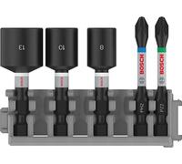 Bosch 5x Embouts Vissage PRO Impact w/Douilles | Longueur 50, 50, 50 mm Professional Accessoire Visseuse, Perceuses/visseuses rotatives