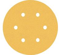 Bosch 5x Feuilles abrasives EXPERT C470 à 6 trous (pour Peinture sur bois, Bois dur, Ø 150 mm, Grain 120, Professional Accessoire Ponceuse excentrique, Ponceuse excentrique)