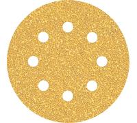 Bosch 5x Feuilles abrasives EXPERT C470 à 8 trous (pour Peinture sur bois, Bois dur, Ø 115 mm, Grain 40, Professional Accessoire Ponceuse excentrique, Ponceuse excentrique)