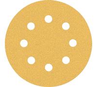 BOSCH Feuille abrasive EXPERT C470 a 8 trous, 115 mm, G 80, 5 pieces 2608900796