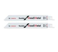 Bosch 5x Lame de scie sabre multi-matériaux S922HF | pour Bois avec clous durs, Panneau aggloméré, Longueur 150 mm Professional Accessoire Scie sabre