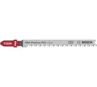 Bosch Lames de scie sauteuse T102H HCS pour PVC 100 mm - Carte de 5 lames