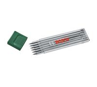 Bosch Set de 6 mines graphite HB 2,8 mm – marqueur pour trous profonds – étui de rangement