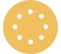 Bosch 6x Kits de feuilles abrasives EXPERT C470 à 8 trous (pour Peinture sur bois, Bois dur, Ø 115 mm, Grain 2x60, 2x120, 2x240, Professional Accessoire Ponceuse excentrique, Ponceuse excentrique)