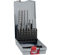 Bosch 7x Coffret de forets pour perforateur PRO SDS plus-5X | pour Béton, Briques silicocalcaires, Ø 5,00, 6,00, 8,00, 6,00, 8,00, 10,00, 12,00 mm Accessoire Marteau burineur