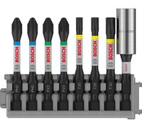 Bosch Jeu d'embouts 2608522326 PH2, PZ2, T20, T25, T30 – 50 mm + porte-embout 1/4 (6,3 mm)