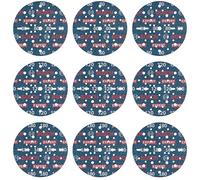 Bosch 9x Assortiment de disques abrasifs EXPERT O780, 150 mm, 9 pièces | pour Bois dur, Peinture sur bois, Grain 3x 80, 3x 120, 3x 180, Professional Accessoire Ponceuse excentrique