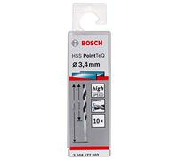 Bosch Foret hélicoïdal HSS PointTeQ 3,4 mm Quantité:10