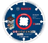 Bosch Accessories 1x Disque à tronçonner Expert Diamond Metal Wheel X-LOCK (pour Fonte, Ø 115 mm, Accessoire Petite meuleuse angulaire)