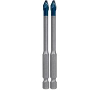 Bosch Accessories 1x Foret Expert HEX-9 HardCeramic (pour Tuiles, Carrelage, Ø 6,00 mm, Accessoire Perceuse à percussion) (Lot de 2)