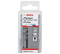 Bosch Foret hélicoïdal HSS Impact Control 2608577048 – 3,0 mm queue six pans, 72 mm pour métal
