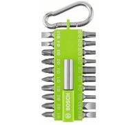 BOSCH Assortiment d'embouts de vissage avec mousqueton (vert clair), 21 pieces 2607002823