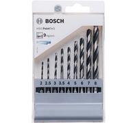 Bosch Accessories 2607002826 PointTeQ HSS Jeu de forets pour le métal 9 pièces 2 mm, 3 mm, 4 mm, 5 mm, 6 mm DIN 338 tige