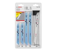 Bosch Accessories 2607010906 Set de 6 Lames de scie sauteuse wood and metal 922 ef/s 922 bf (2x)/s 1122 ef/s 1122 bf/s 1122 vf Gris