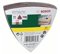 Bosch Set de 25 feuilles abrasives pour ponceuse delta, grain 240 Quantité:25