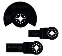 Bosch Accessories 2607017323 Set de 3 Lames pour outil multifonction accessoire Starlock - Noir