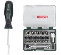 BOSCH Kit 27 pieces, assortiment d'embouts de vissage et tournevis manuel 2607017331