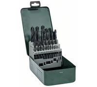 Bosch Accessories 2607019446 Promoline HSS Jeu de forets pour le métal 25 pièces 1 mm, 1.5 mm, 2 mm, 2.5 mm, 3 mm, 3.5 mm, 4 mm, 4.5 mm, 5 mm, 5.5 mm, 6 mm,