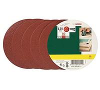 Bosch Feuille abrasive 2607019493 pour ponceuse excentrique Ø125 mm Grain 80, auto-agrippante 25 pcs