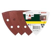 Bosch Feuilles abrasives Delta 2607019500 – grains 60/120/240, auto-agrippantes – 25 pièces