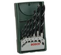Bosch Accessories 2607019580 Jeu de forets pour le bois 7 pièces 3 mm, 4 mm, 5 mm, 6 mm, 7 mm, 8 mm, 10 mm tige cylindrique 1 set