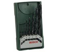 Bosch Accessories 2607019673 Promoline HSS Jeu de forets pour le métal 7 pièces 2 mm, 3 mm, 4 mm, 5 mm, 6 mm, 8 mm, 10 mm laminé