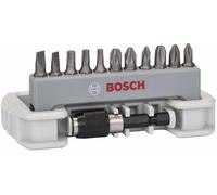 Bosch Accessories 2608522130 Jeu dembouts 12 pièces vis à fente, cruciforme Phillips, vis Pozidriv, 6 pans intérieurs (TX)