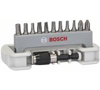 Bosch Embouts de vissage, set de 11 pièces avec porte-embout PH2; PZ2; T10; T15; T20; T25; S0,6x4,5; S0,8x5,5; HEX3; HEX4; HEX5; 25 mm Quantité:1