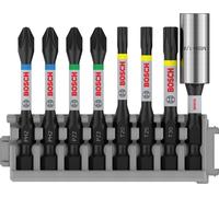 Bosch Jeu d'embouts 2608522326 PH2, PZ2, T20, T25, T30 – 50 mm + porte-embout 1/4 (6,3 mm)