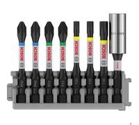 Bosch Jeu d'embouts 2608522326 PH2, PZ2, T20, T25, T30 – 50 mm + porte-embout 1/4 (6,3 mm)