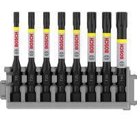 BOSCH Embout PRO Torx Impact, T15, T20(x2), T25(x2), T30(x2), T40, 55 mm, 8 pieces
