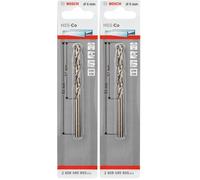 Bosch Accessories 2608585846 Foret à métaux rectifié HSS-Co standard DIN 338 Ø 6mm (Lot de 2)