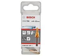 Bosch Foret étagé HSS-TiN 4-12 mm x 50 mm, queue 3 pans, 2608587429