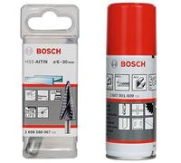 Bosch Accessories 2608588064 Fraise étagée queue 3 pans Longueur 50 mm Exécution HSS-AlTIN + Bosch Accessories 2607001409 Huile de coupe universelle