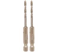 Bosch Accessories 2608595519 Mèche hélicoïdale à bois rectifiées HSS à queue six pans 1/4" Ã˜ 3 mm (Lot de 2)