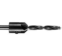 Bosch Accessories 2608596392 Mèche hélicoïdale à bois avec fraise à lamer 90° Ã˜ 5 mm, Black
