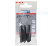 Bosch Accessories 2608596667 Jeu de fraises coniques 8 mm, 10 mm, 12 mm HSS tige cylindrique 1 set